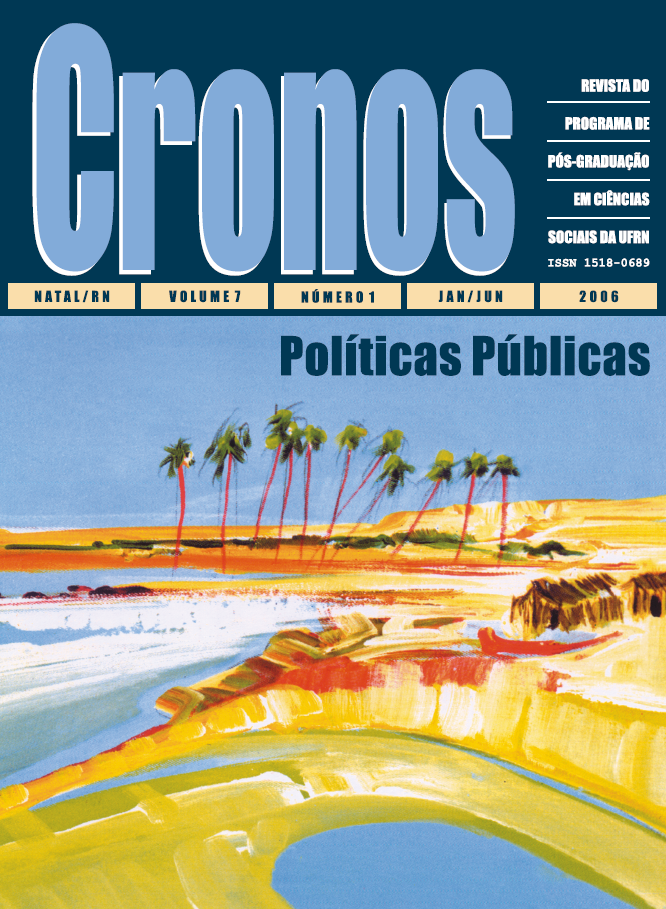 					Visualizar v. 7 n. 1 (2006): Dossiê políticas Públicas
				