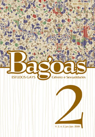 					Visualizar v. 2 n. 02 (2008): Bagoas - estudos gays: gênero e sexualidades
				