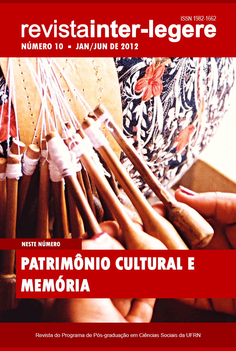 					Visualizar n. 10 (2012): PATRIMÔNIO CULTURAL E MEMÓRIA
				