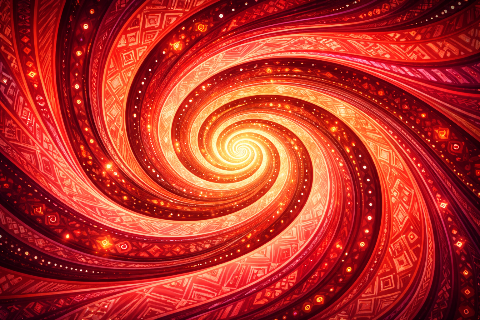 Imagem produzida com ChatGPT 5.2. Espiral dourada.