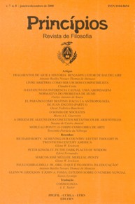 					Visualizar v. 7 n. 08 (2000): Princí­pios: revista de filosofia
				